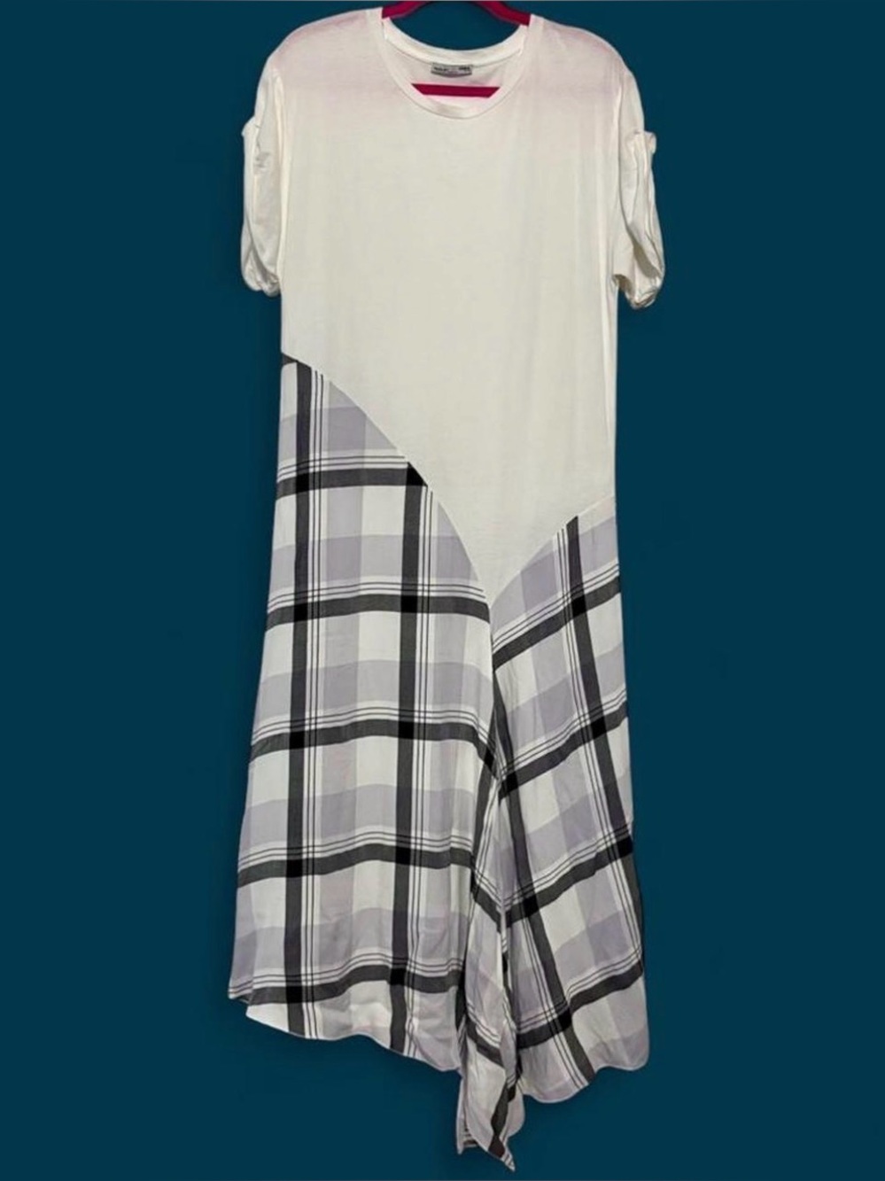 Zara mix media maxi dress